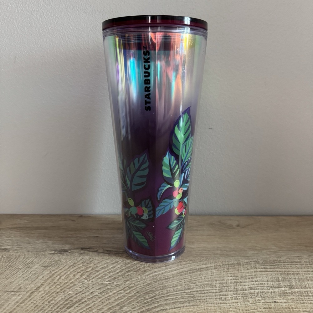 Starbucks Tumbler Water Bottle Yigiao Wang Sign Language 2023 24 oz No Straw
